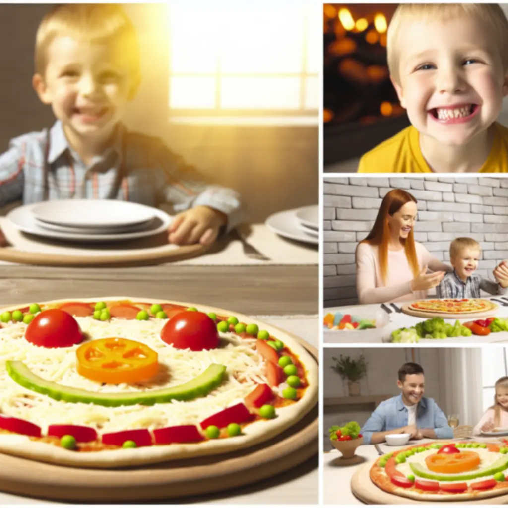 Gyermekek számára készített, barátságos pizzavariáció