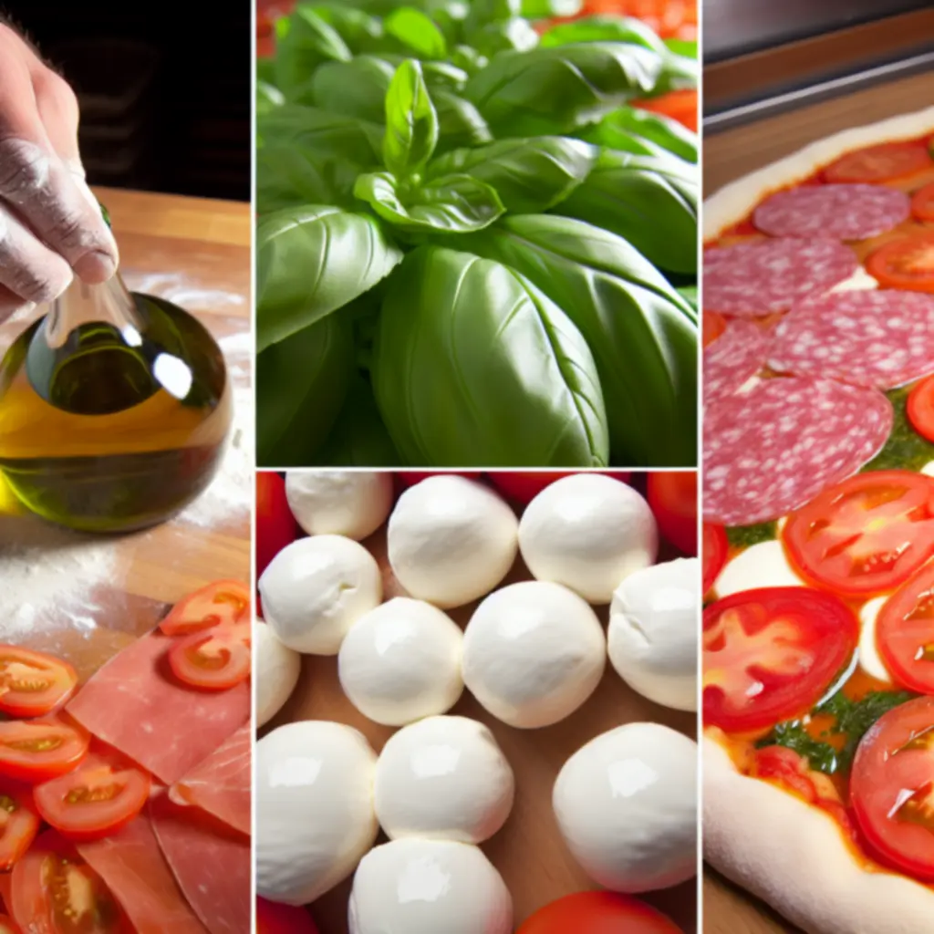 Friss alapanyagokból – zöldségek és sajt egy pizzához előkészítve